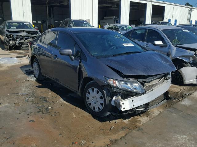 19XFB2F5XEE020242 - 2014 HONDA CIVIC LX CHARCOAL photo 1