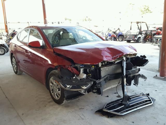 KMHD74LF3HU173015 - 2017 HYUNDAI ELANTRA SE RED photo 1