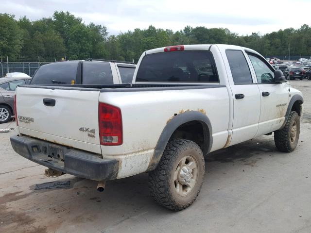 3D7KU28D63G808634 - 2003 DODGE RAM 2500 S WHITE photo 4
