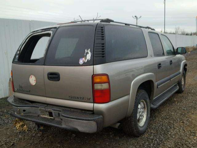 3GNFK16Z12G289640 - 2002 CHEVROLET SUBURBAN K TAN photo 4