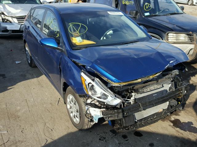 KMHCT5AE6GU265323 - 2016 HYUNDAI ACCENT SE BLUE photo 1