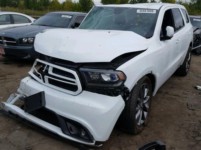 1C4RDHDGXJC312229 - 2018 DODGE DURANGO GT WHITE photo 2