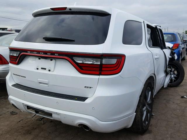 1C4RDHDGXJC312229 - 2018 DODGE DURANGO GT WHITE photo 4