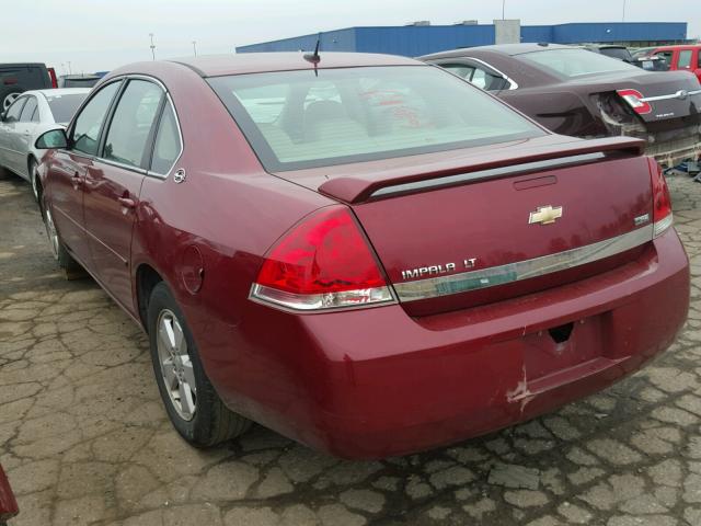 2G1WT58K489266085 - 2008 CHEVROLET IMPALA LT RED photo 3