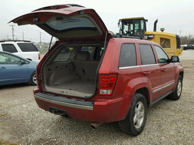 1J4HR58285C602320 - 2005 JEEP GRAND CHER BURGUNDY photo 4