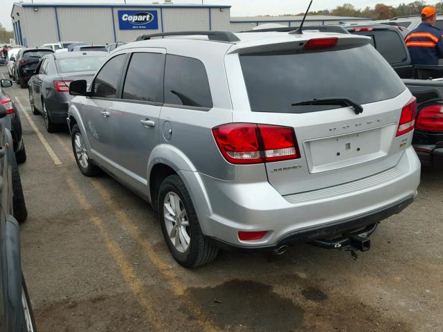 3C4PDCBG8DT555298 - 2013 DODGE JOURNEY SX SILVER photo 3