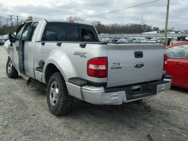 1FTRX04W65KD66655 - 2005 FORD F150 SILVER photo 3