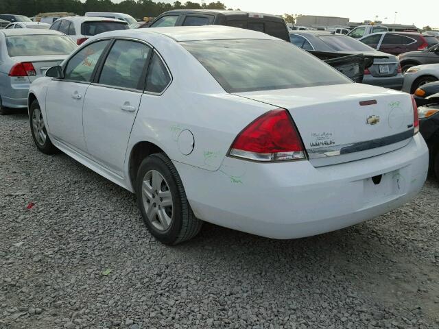 2G1WA5EK3A1113440 - 2010 CHEVROLET IMPALA LS WHITE photo 3