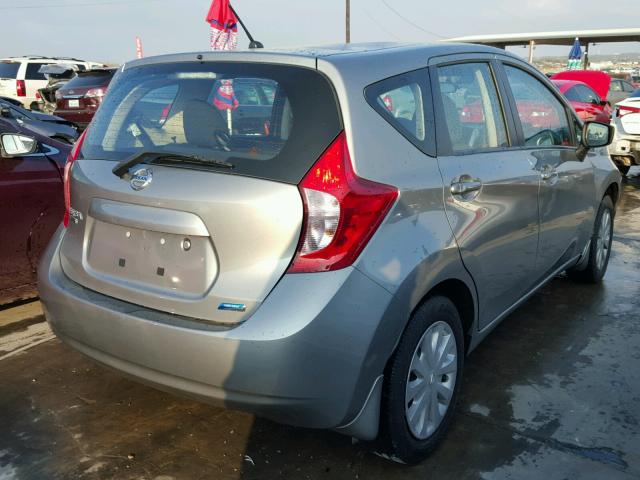 3N1CE2CP1FL411215 - 2015 NISSAN VERSA NOTE GRAY photo 4