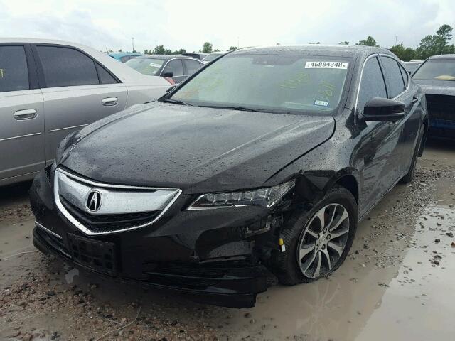 19UUB1F5XFA015811 - 2015 ACURA TLX TECH შავი ფოტო 2