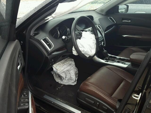 19UUB1F5XFA015811 - 2015 ACURA TLX TECH შავი ფოტო 9