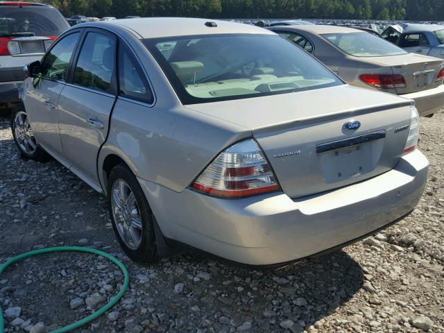 1FAHP25W39G110350 - 2009 FORD TAURUS LIM SILVER photo 3