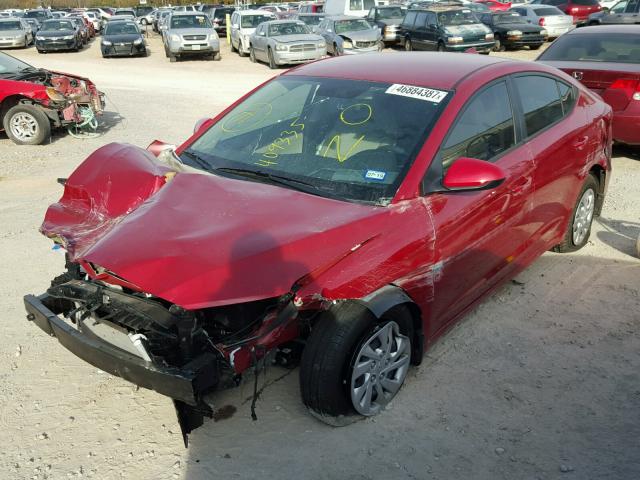 KMHD74LF8HU409335 - 2017 HYUNDAI ELANTRA SE RED photo 2