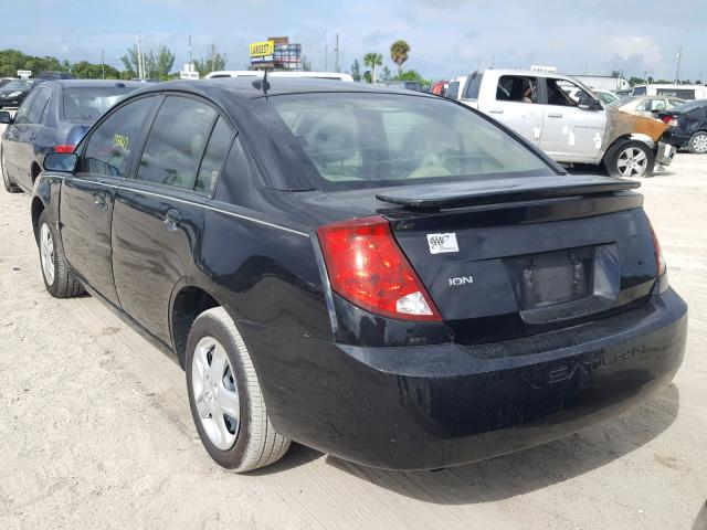1G8AJ58F27Z152398 - 2007 SATURN ION LEVEL BLACK photo 3