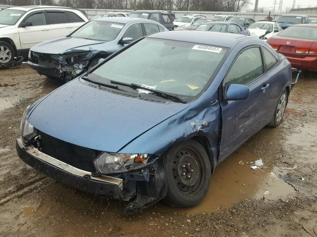 2HGFG1B60AH517214 - 2010 HONDA CIVIC LX BLUE photo 2