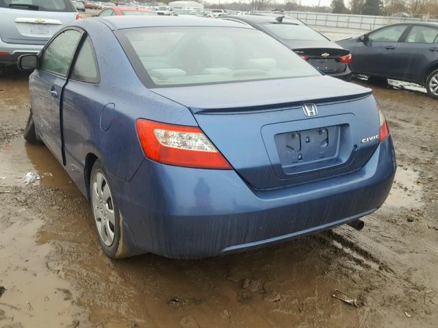 2HGFG1B60AH517214 - 2010 HONDA CIVIC LX BLUE photo 3