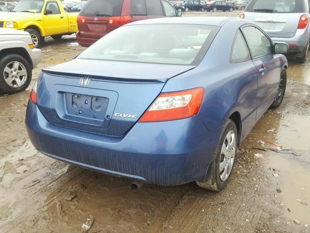 2HGFG1B60AH517214 - 2010 HONDA CIVIC LX BLUE photo 4