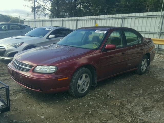 1G1NE52JX2M719481 - 2002 CHEVROLET MALIBU LS Tünd qırmızı foto 2