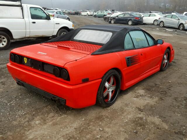 ZFFFC33A7K0082479 - 1989 FERRARI MONDIAL RED photo 4