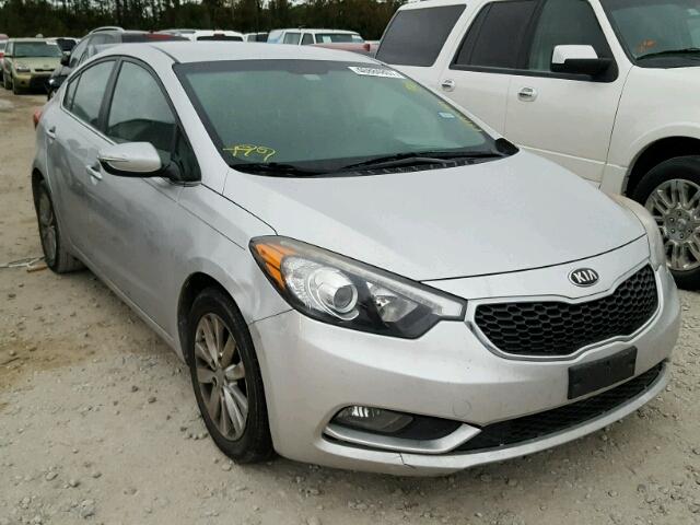 KNAFX4A84E5053289 - 2014 KIA FORTE EX SILVER photo 1