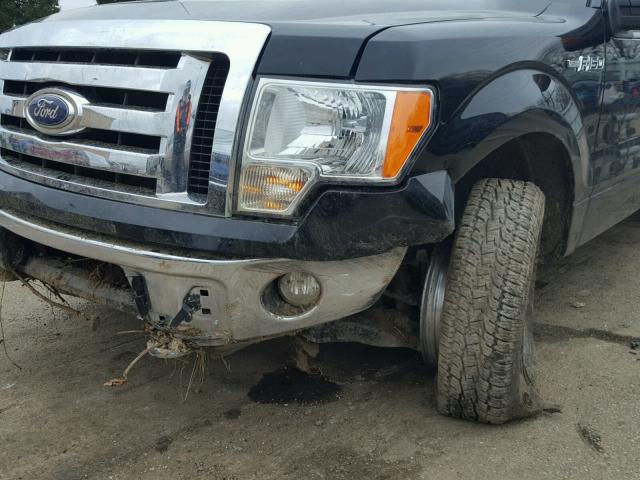 1FTFX1EF5BFC88574 - 2011 FORD F150 SUPER BLACK photo 9