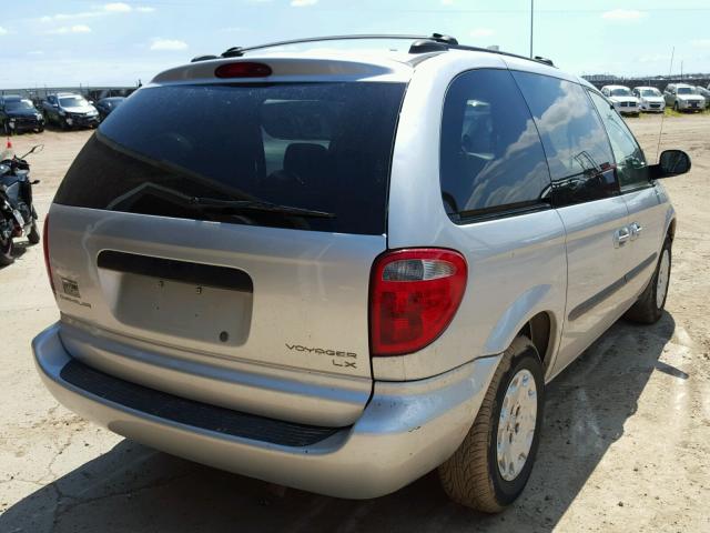 1C4GJ25323B206245 - 2003 CHRYSLER VOYAGER SILVER photo 4