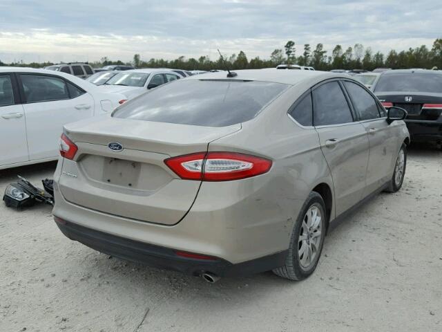 3FA6P0G76FR104189 - 2015 FORD FUSION S GRAY photo 4