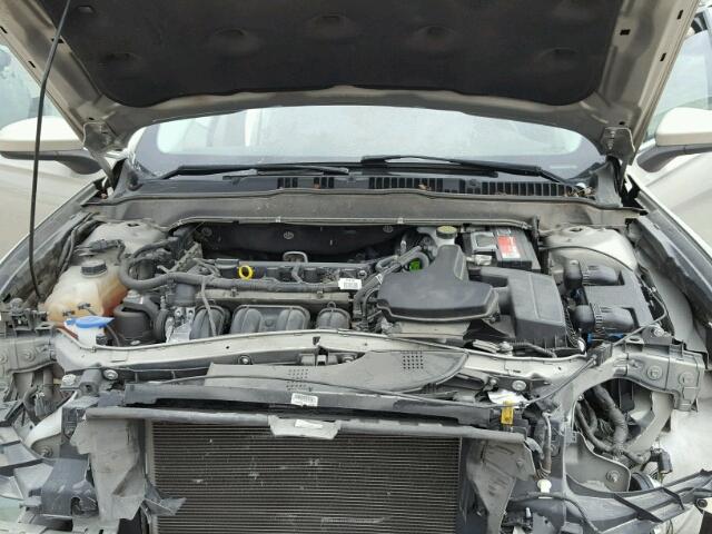 3FA6P0G76FR104189 - 2015 FORD FUSION S GRAY photo 7