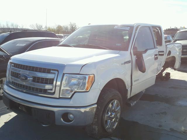 1FTFW1ET5DKE65174 - 2013 FORD F150 SUPER WHITE photo 2