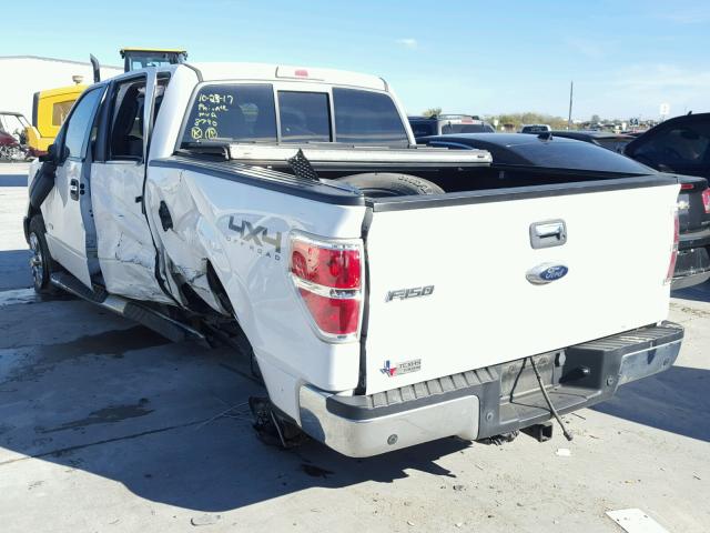 1FTFW1ET5DKE65174 - 2013 FORD F150 SUPER WHITE photo 3