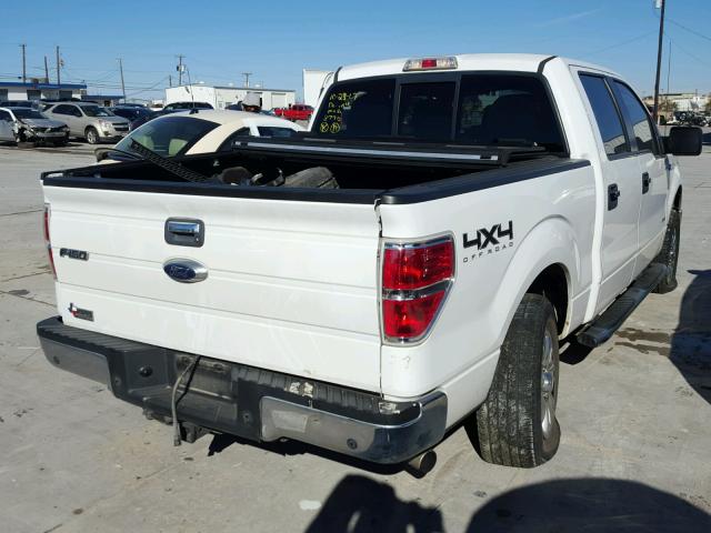 1FTFW1ET5DKE65174 - 2013 FORD F150 SUPER WHITE photo 4