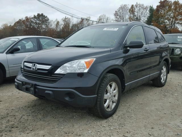 JHLRE48578C014278 - 2008 HONDA CR-V EX BLACK photo 2