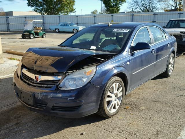 1G8ZS57N78F295634 - 2008 SATURN AURA XE BLUE photo 2