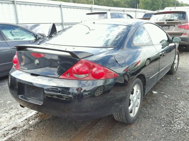 1ZWFT61L1Y5628346 - 2000 MERCURY COUGAR V6 BLACK photo 4