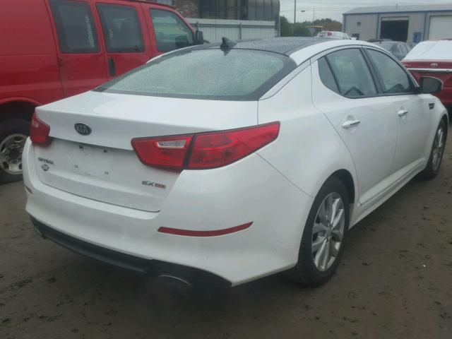 5XXGN4A76FG453100 - 2015 KIA OPTIMA EX WHITE photo 4