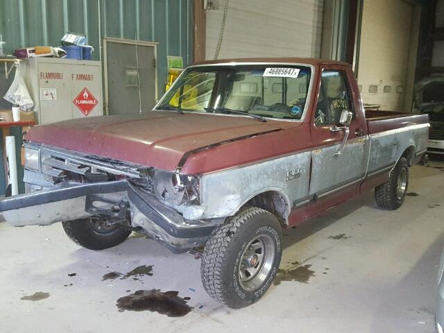 1FTDF15N3JNB28912 - 1988 FORD F150 ორფეროვანი ფოტო 2