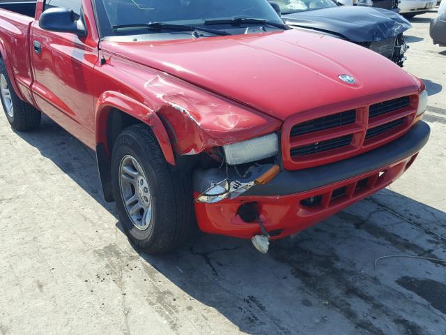 1D7FL36N83S190179 - 2003 DODGE DAKOTA SPO RED photo 9