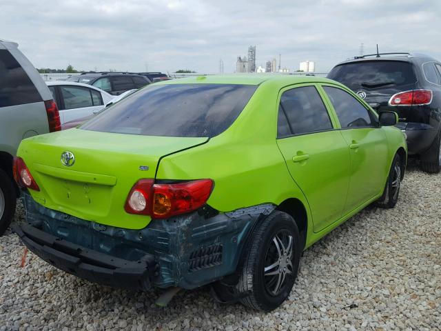 1NXBU4EE8AZ187504 - 2010 TOYOTA COROLLA BA GREEN photo 4