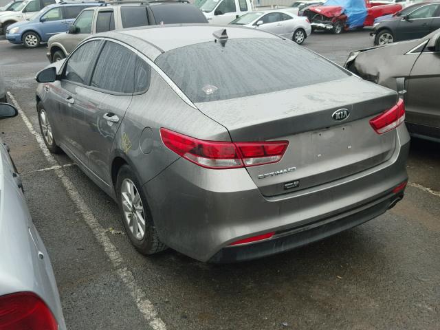 5XXGT4L38GG023506 - 2016 KIA OPTIMA LX GRAY photo 3