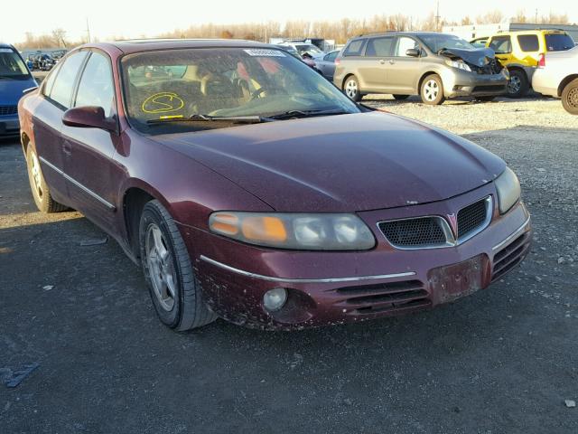 1G2HX54K014246360 - 2001 PONTIAC BONNEVILLE MAROON photo 1