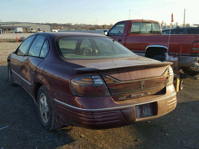 1G2HX54K014246360 - 2001 PONTIAC BONNEVILLE MAROON photo 3