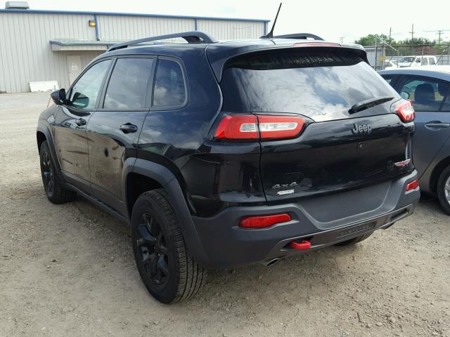 1C4PJMBS3FW583462 - 2015 JEEP CHEROKEE T BLACK photo 3