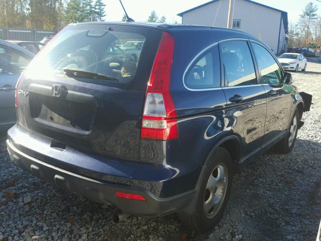 JHLRE48369C008021 - 2009 HONDA CR-V LX BLUE photo 4