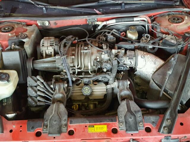 1G2WP1213VF325395 - 1997 PONTIAC GRAND PRIX RED photo 7