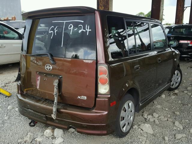 JTLKT324364124058 - 2006 TOYOTA SCION XB Қоңыр фото 4