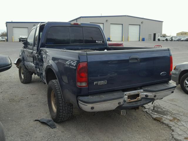 1FTNW21F32EB33859 - 2002 FORD F250 SUPER BLUE photo 3