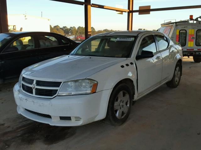 1B3LC46K48N112840 - 2008 DODGE AVENGER WHITE photo 2