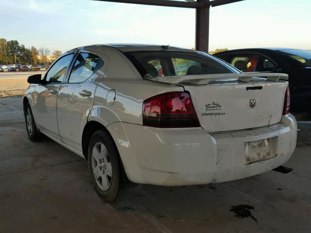 1B3LC46K48N112840 - 2008 DODGE AVENGER WHITE photo 3