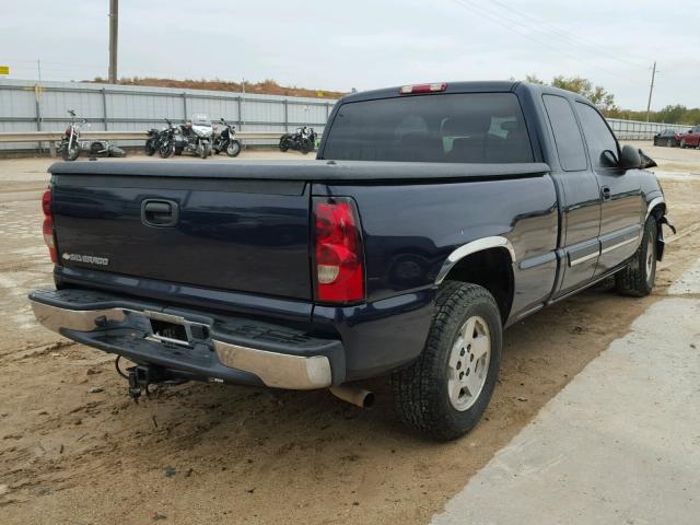 1GCEC19V96Z239259 - 2006 CHEVROLET SILVERADO BLUE photo 4