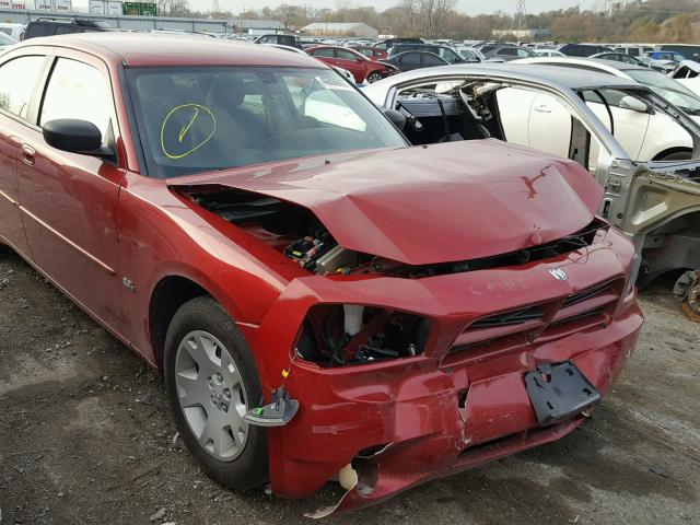 2B3KA43G46H435471 - 2006 DODGE CHARGER SE RED photo 1